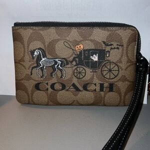 Coach Wristlet with Skeleton Horse Design (Halloween 2023)